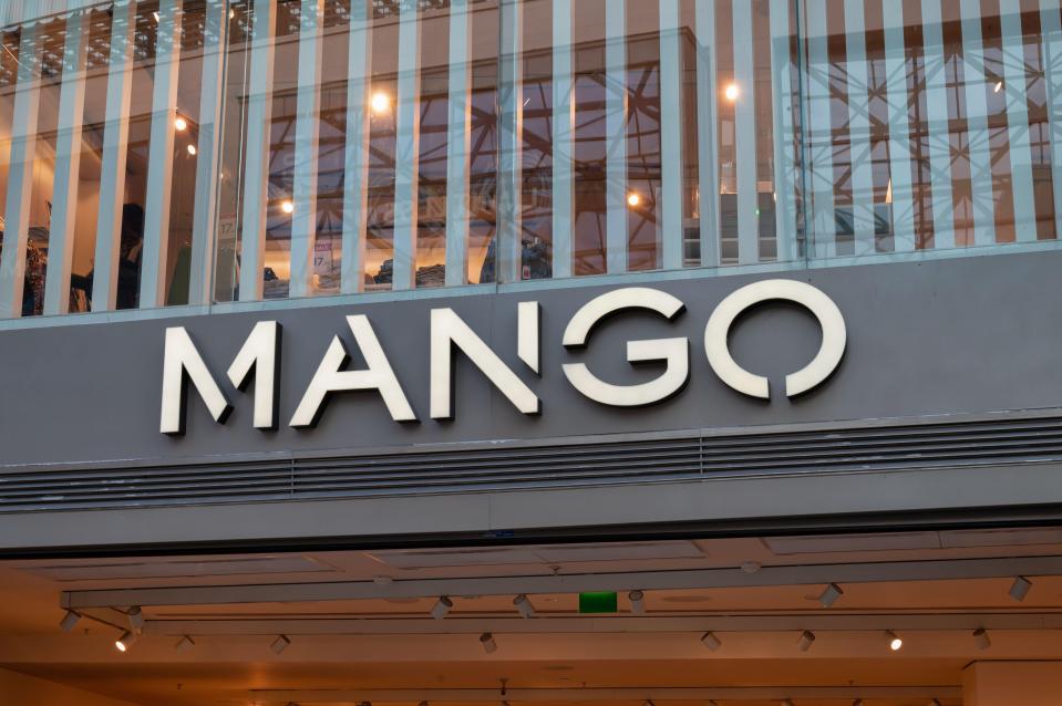 Belfast, UK- Feb 19, 2022: Mango clothing store in Belfast Northern Ireland.