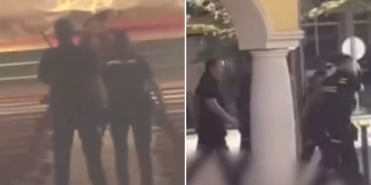 Knifeman goes on horror rampage wielding two blades & stabbing one in Brit holiday hotspot before cops tasered him