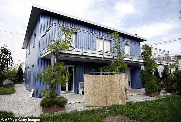 British membership of Dignitas has increased by more than 50 per cent over the last five years. Pictured is a file photo of the Dignitas clinic in Pfaeffikon, near Zurich