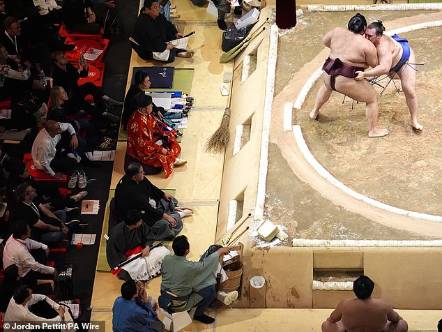 The Royal Albert Hall had posted a safety notice on its website warning fans to take care when booking the closest seats - a falling wrestler could cause serious harm to spectators