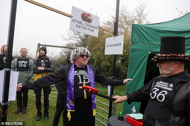 Competitors at the World Conker Championships were subject to 'airport-style' security checks after last year's tournament was plagued by cheating allegations