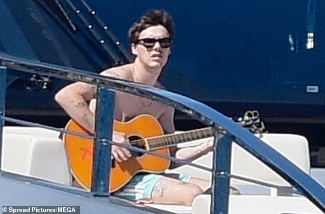 Over the summer he was seen aboard his family¿s £16 million luxury superyacht, sailing around the Mediterranean with a guitar