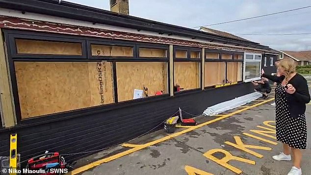 Remarkably, the family were able to partly reopen the pub just 12 hours later