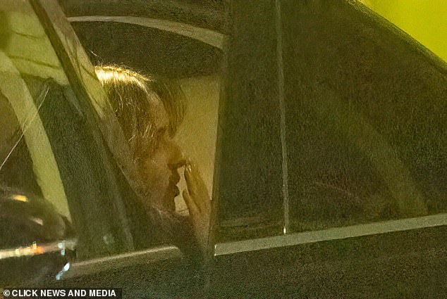 Cheryl continued her conversatiuon with the door of the car open after leaving the dinner