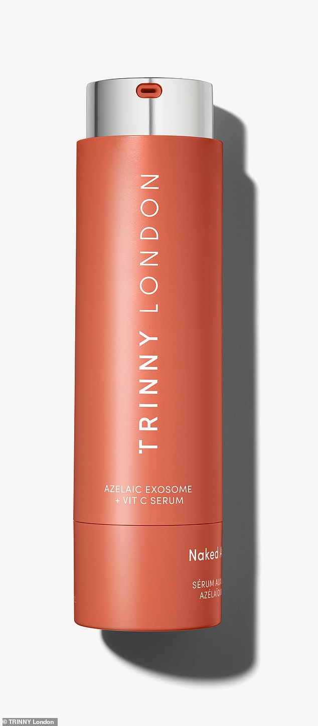 Trinny uses Naked Ambition, which combines slow-release vitamin C with an azelaic acid exosome delivery system for gradual, effective results throughout the day