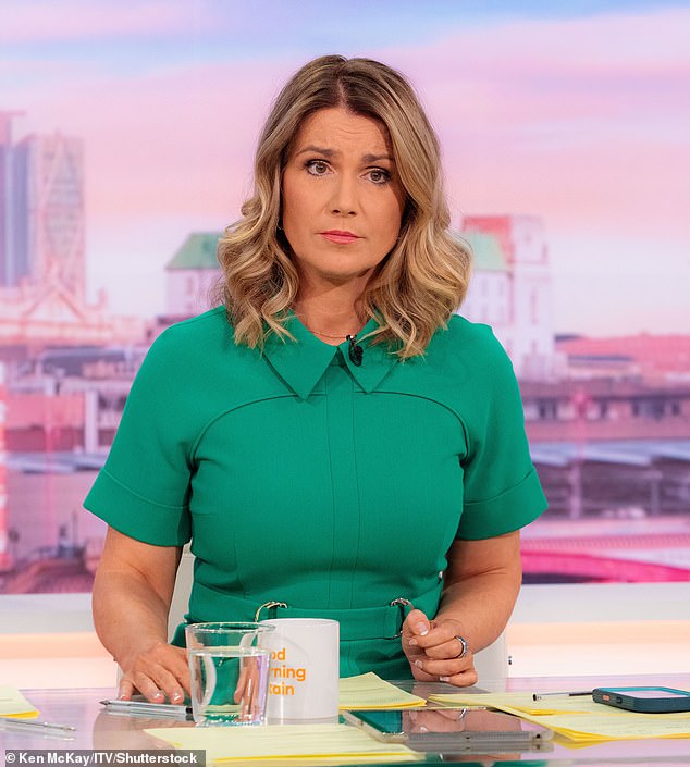 Susanna (pictured) regularly presents Good Morning Britain every Monday to Wednesday, with alternative Thursdays, and is one of the main anchor hosts