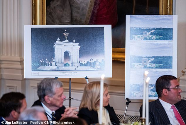 Donors from the largest corporations in the country were present at Trump's arch presentation