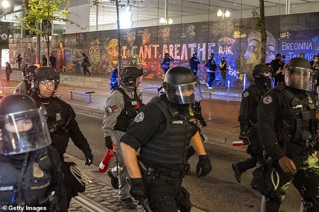 Police were deployed across American cities, including Portland, during Black Lives Matter protests in 2020
