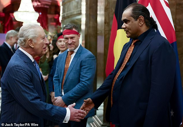 He also met nine Aboriginal representatives and owners of the national park, including Sammy Wilson (pictured) who delivered a message through a translator