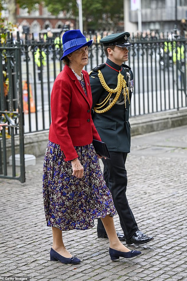 Ollie Plunket, (pictured right) Camilla's first equerry, was also in attendance. Often touted as something of a heartthrob, the young equerry looked dashing in his uniform for The Riffles, the regiment Camilla has been colonel-in-chief of since 2020