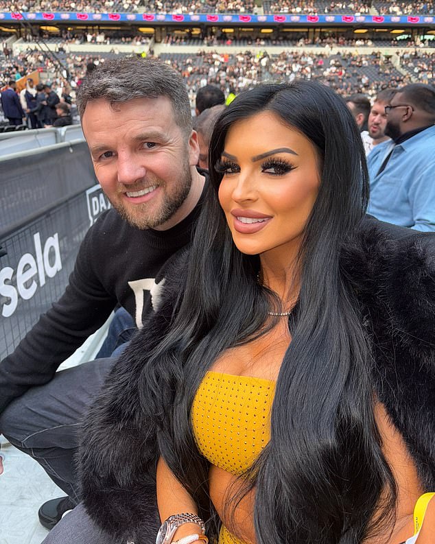 Fowler with his fiancee Serena Stregapede, who has also promoted Supreme CBD