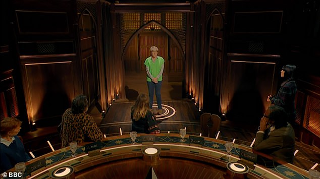 During Thursday night’s episode, the remaining celebrities gathered around the round table to cast their votes on who they believed was secretly working as a Traitor