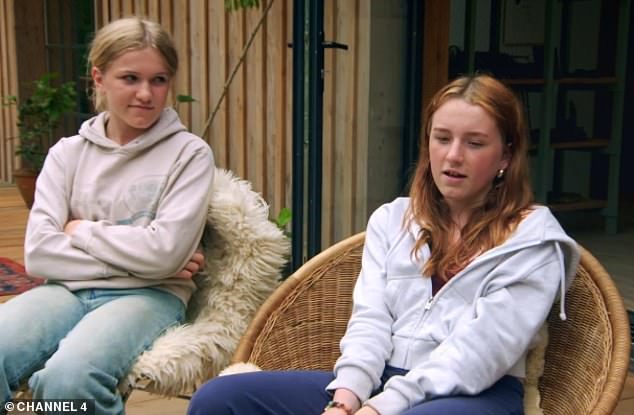 Viewers believed that the couple's daughters (pictured) would be isolated in the Welsh woodlands