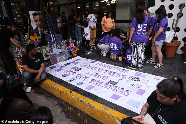 Mourners came to the vigil from across the globe to pay tribute to the singer
