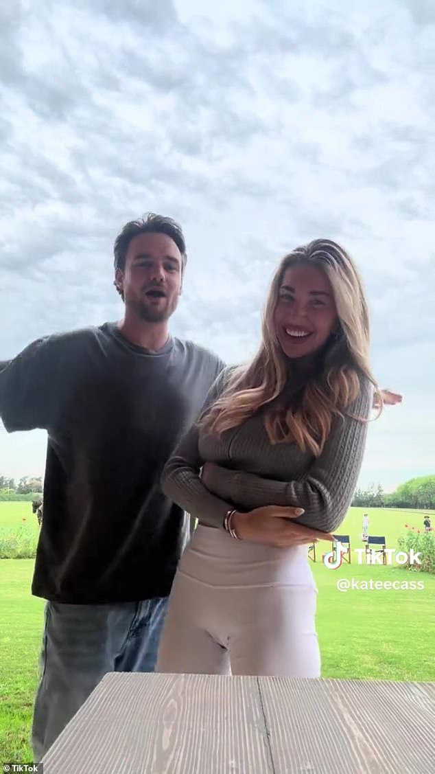 Posting a clip on TikTok, the light-hearted video shows Liam playfully attempting to hoist Kate up into the air