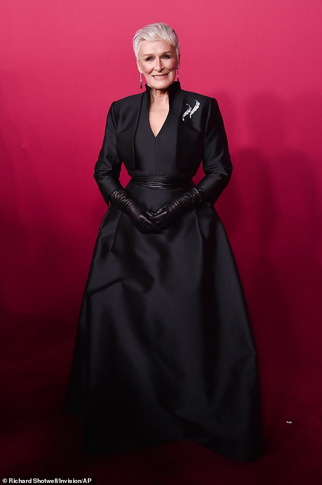 Kim's other co-star Glenn Close, 78, looked striking as ever