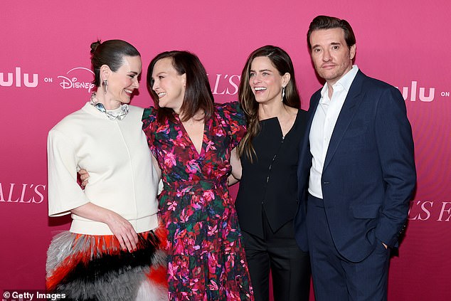 (L-R) Sarah, Carla Gallo, Amanda and Jason Butler Harner