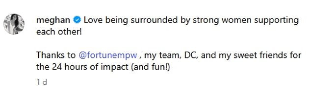 Meghan was seen chatting with pilots in the cockpit, before filming snippets of the view from her plane