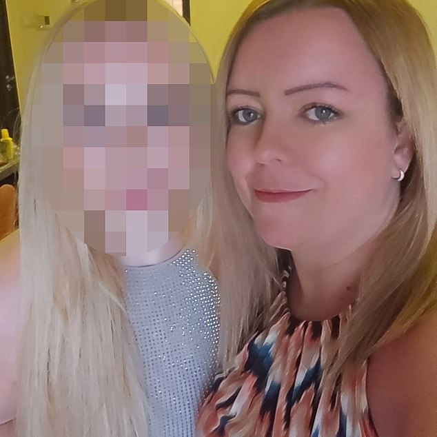 Button, pictured in a summer dress, had been 'fighting demons', according to her husband