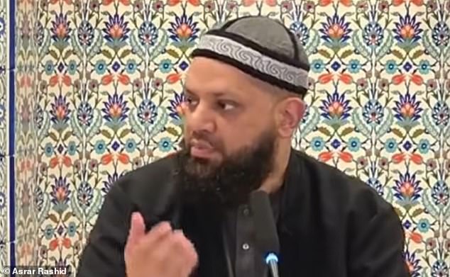 Preacher Asrar Rashid appeared in a separate video in which he said 'mercy has its time and place' - but not when the match takes place at Villa Park