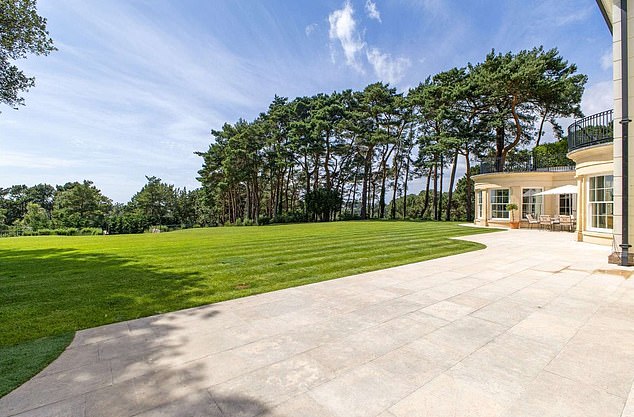 The Regency-style mansion, which was only built in 2012, has 12,410 square feet of accommodation