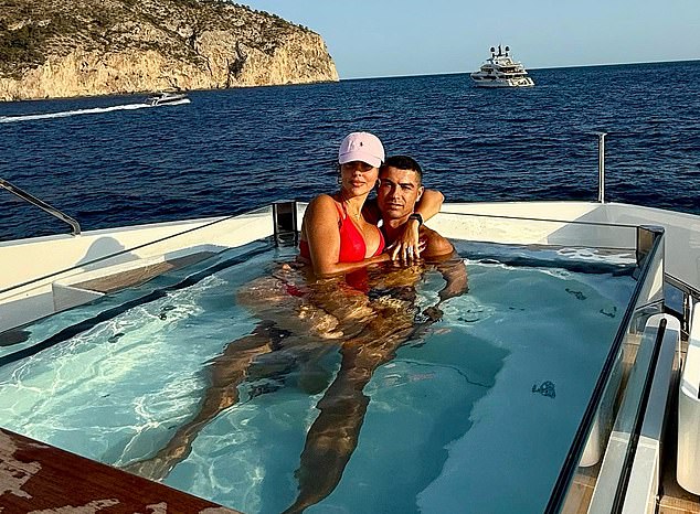 Ronaldo (pictured with partner Georgina Rodriguez) enjoys a lavish lifestyle supported by his staggering £500m net worth