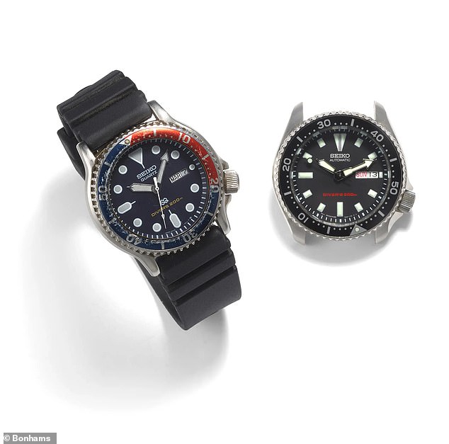 The auction will also feature particularly intimate possessions, including a Seiko wristwatch Hackman appears to have worn shortly before his death. He appeared to wear the Seiko Prospex automatic diver's watch (R) in 2023. It's presented with a Seiko stainless steel quartz 'Pepsi' 200m diver's wristwatch
