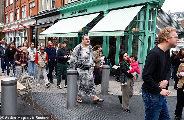 Some were spotted walking near the Royal Albert Hall, where the tournament is being held