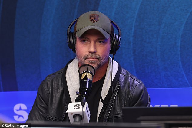 A lawyer for Phypers named Michael Finley has since commented on the arrest and told TMZ that he was taken into custody over an 'outstanding warrant' that has a possible connection to Richards' abuse allegations; seen in January in L.A.