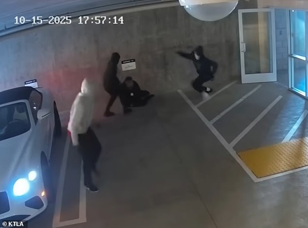 The victim said one suspect repeatedly tried to cock his gun but appeared to jam during the struggle - a malfunction he believes saved his life