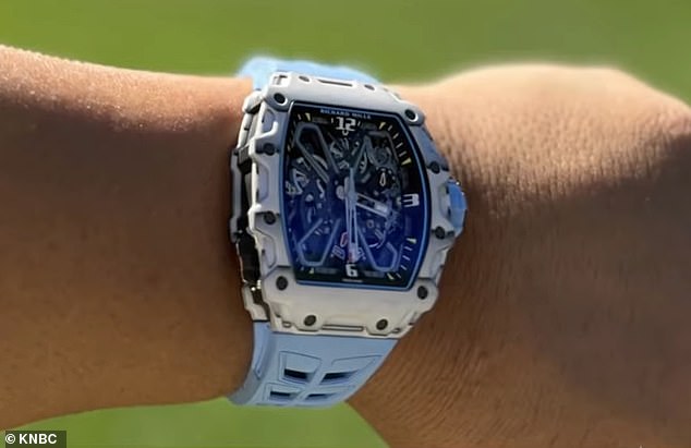 The suspects escaped after tearing off the victim's watch, a Richard Mille valued at nearly $600,000