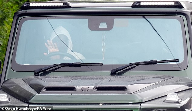 Isak turns up at the Newcastle training centre, where he was made to train on his own during his summer strike