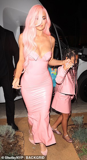 The pop-up event was held on Melrose Avenue in L.A. to celebrate the 10th anniversary of Kylie Cosmetics and the upcoming launch of the King Kylie collection