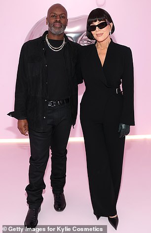 At one point, Corey - whom she has been romantically linked to since 2014 - also joined her for a picture