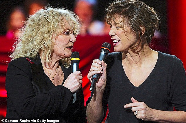 With Jane Birkin on French TV show La Légende Des Voix in 2003