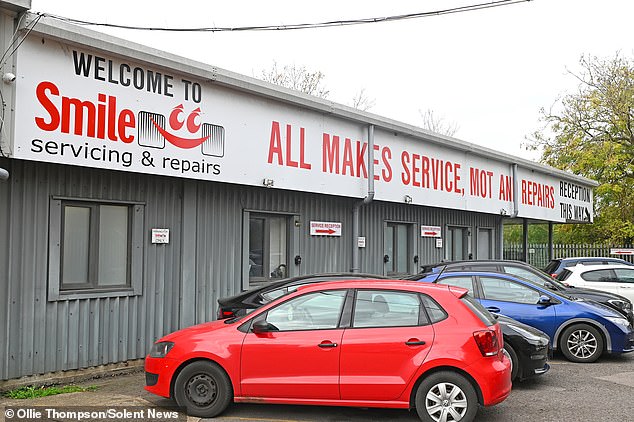 Neil took over the garage (pictured) in 2009, but has seen a sudden rise of vandalism and anti-social behaviour in recent years