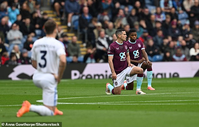 Burnley and Leeds performed the gesture ahead of kick-off - and it brought a mixed reaction