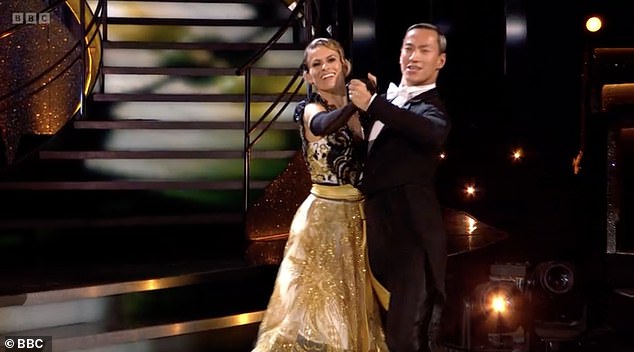 Elsewhere in the show, Karen Carney kicked off week four in style with her dance partner Carlos Gu