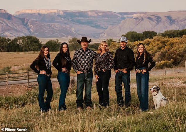 Greg and Pam Flitner (family pictured) of the family-owned property officially reclaimed their family land from West, according to a record of sale notarized by West¿s now-wife, Bianca Censori, in September