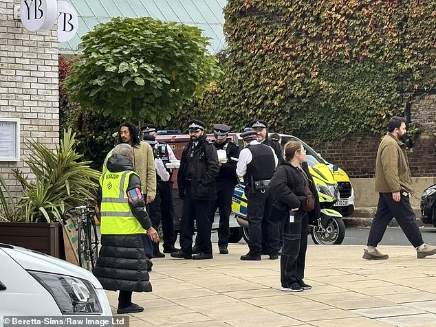 An increased Metropolitan Police presence was seen at the London set of the upcoming political thriller The Runner after Ms Gadot returned to filming action