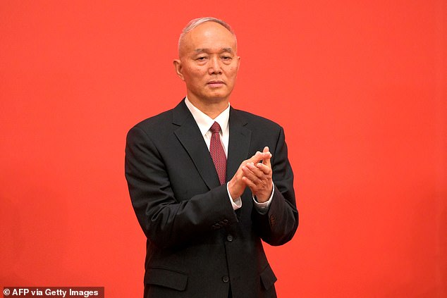 Chinese official Cai Qi who is believed to have received intelligence from Westminster