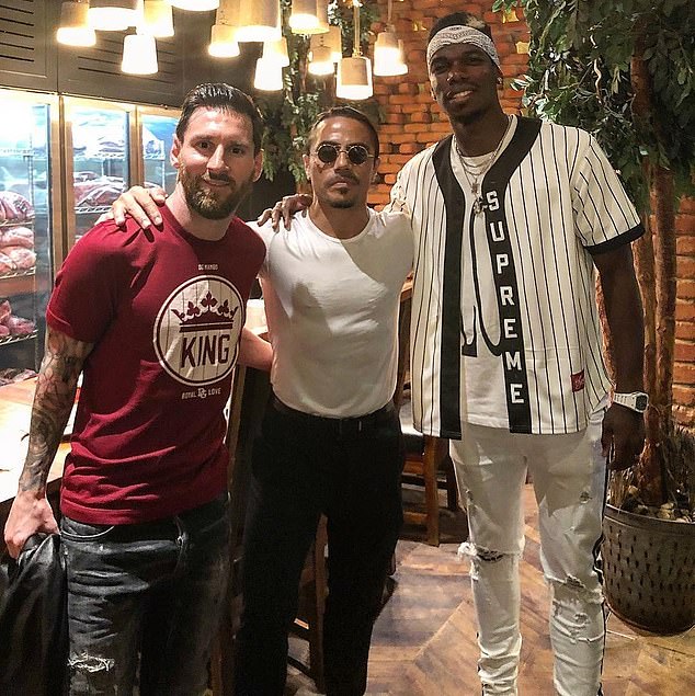 A-listers have flocked to meet the chef, including football stars Lionel Messi and Paul Pogba