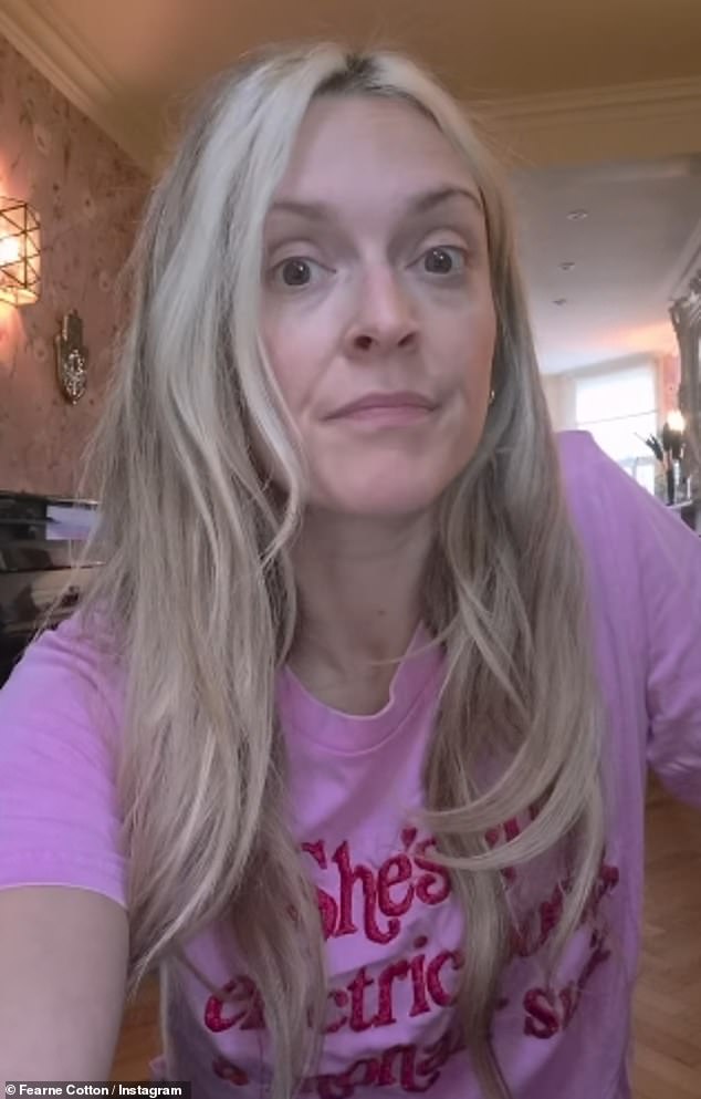 Fearne said in an Instagram post that her brain ¿feels wobbly¿