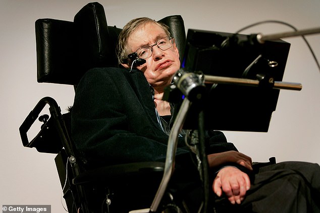 Professor Stephen Hawking's last 'profound realisation'was that there is no afterlife or supreme being. Pictured: Professor Hawking in January 2007