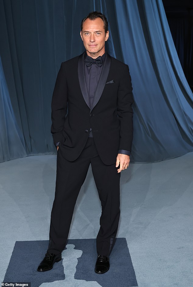 Other British stars in attendance included Ed Sheeran, Jude Law (seen), Eddie Redmayne and Orlando Bloom