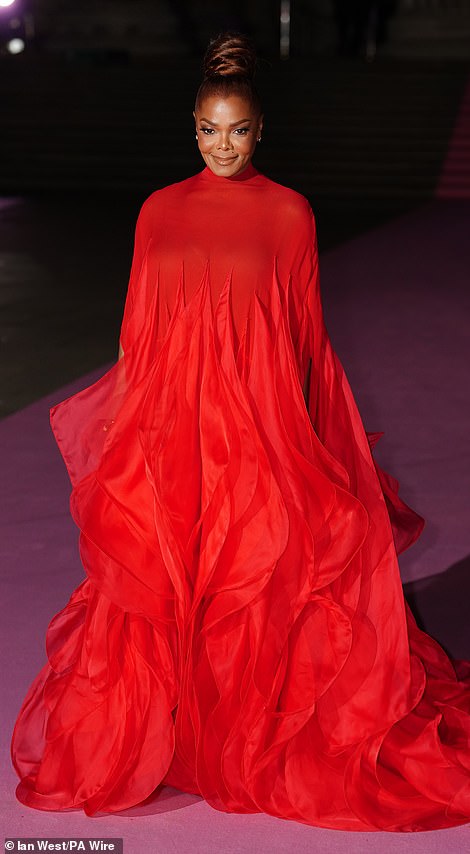 Also in attendance was singer Janet, the sister of Michael Jackson