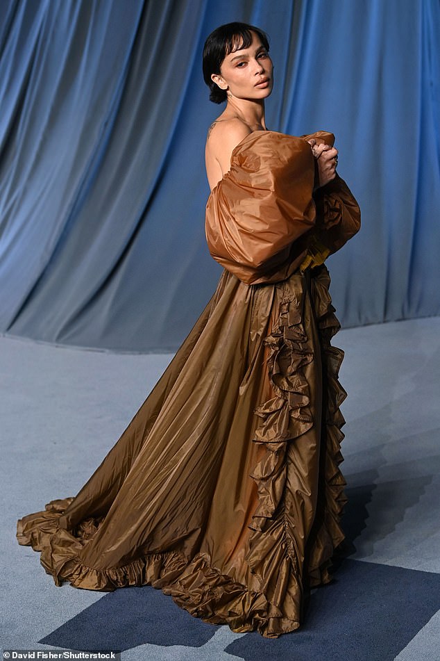 Zoe Kravitz hid her fantastic figure in so many ruffles and puffed fabrics that she was totally overwhelmed by her dress