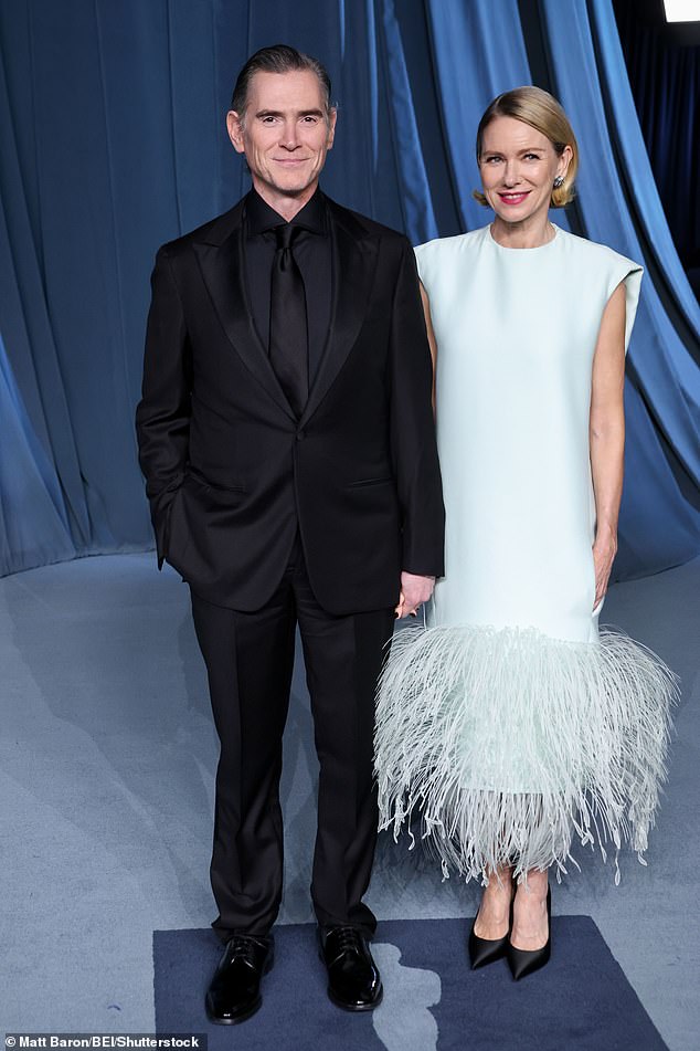 Naomi made an appearance with her husband Billy Crudup