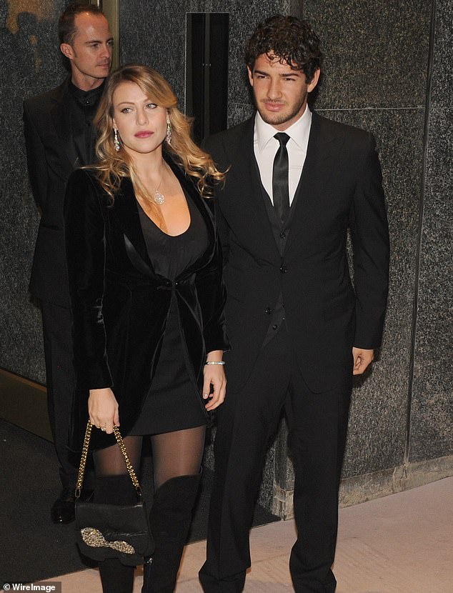 Pato (right) married actress and model Sthefany Brito (left) in an extravagent £170,000 Rio de Janeiro wedding in July 2009. Their marriage lasted just nine months