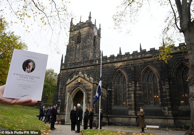 St Mary's Church, Barnsley, plays host to the funeral service for Bird, who was born in the town